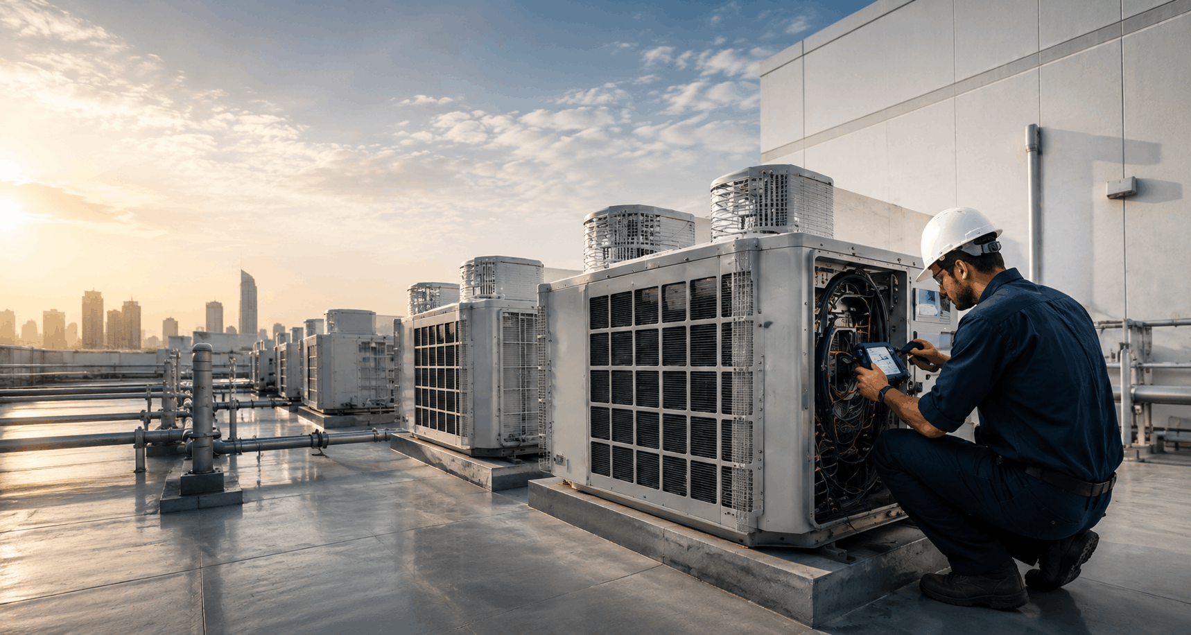 Modern commercial office building used by MFM facility management clients